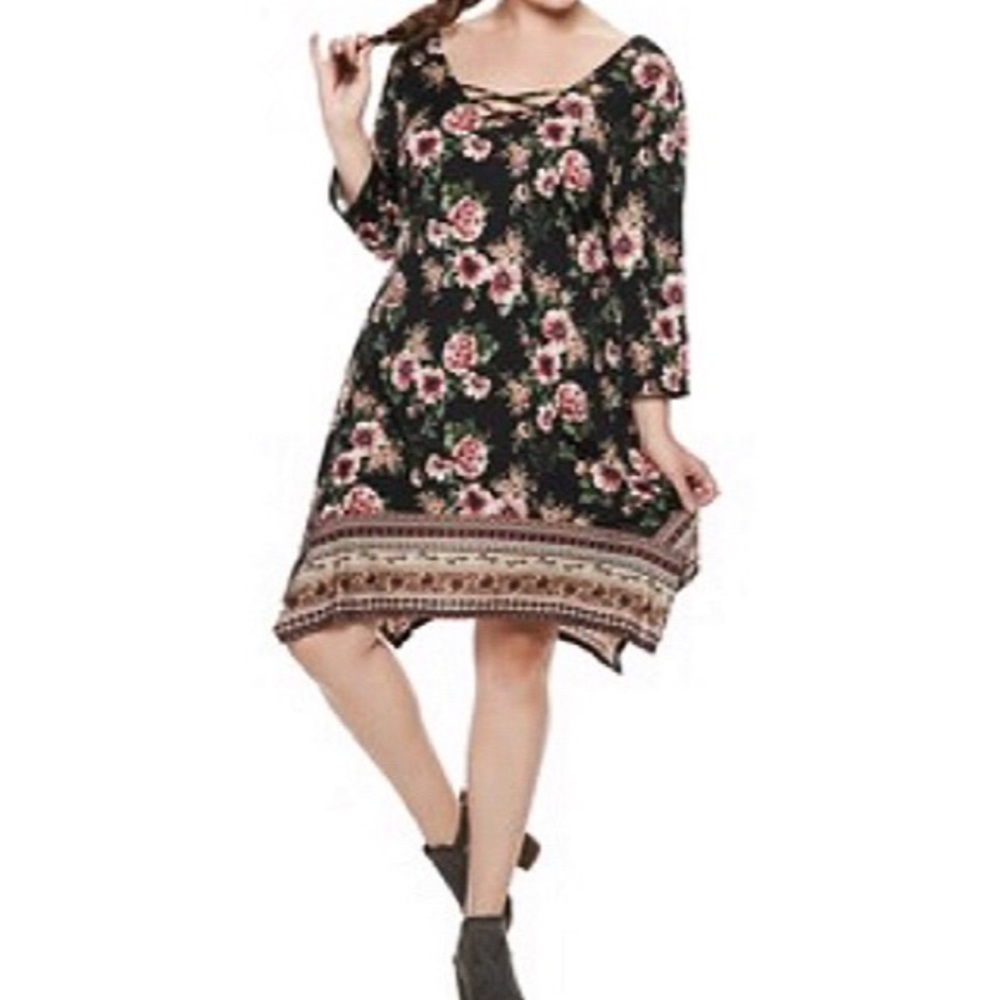 NWOT Floral Swing Dress